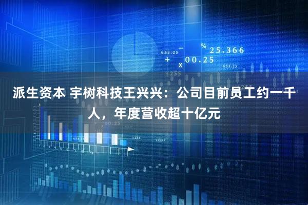 派生资本 宇树科技王兴兴：公司目前员工约一千人，年度营收超十亿元